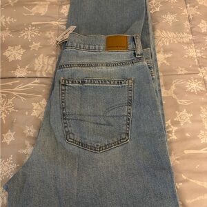 American Eagle Outfitters Light Blue Straight Leg Jeans
